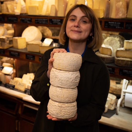Portrait of Camille Brossard, cheese creamer. 