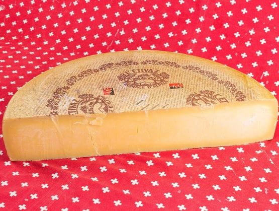Etivaz cheese made in the Vaud Alps