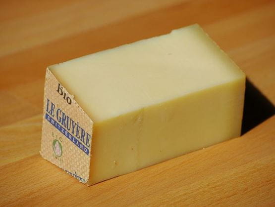 Authentic Gruyère wheel without holes