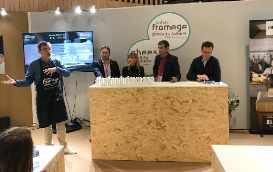 Picture of a conference which was about the trends in the cheese field for the years to come.