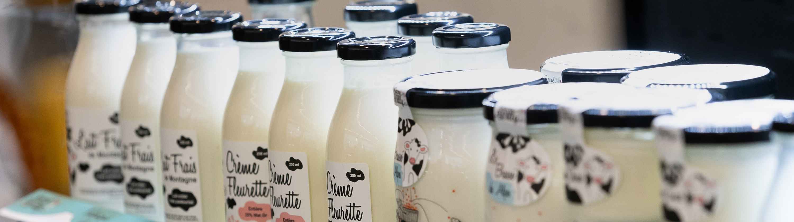 bouteilles de lait