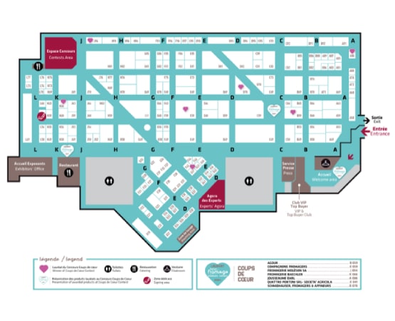 Map of  Salon du Fromage