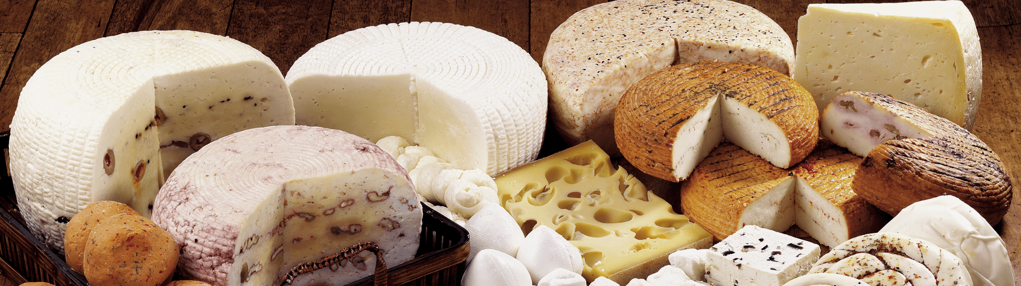A cheese board